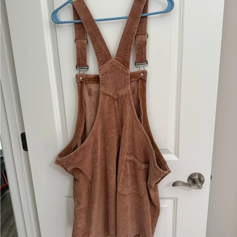 True Craft Tan Corduroy Overalls